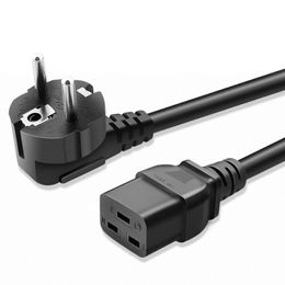 6ft UPS PDU use Eu 3pin male to IEC 320 C19 Right angle 16A 250V Power cord