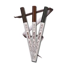 Newest Music Flower Cosmetics Waterproof Eyebrow Enhancers 4 Unique Micro Fork Tip Sweat-proof Liquid Eyebrow Pen Drop Shipping