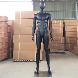 Black Color Men Mannequin Full Body Male Fiberglass Model Hot Sale