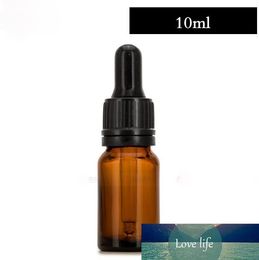 Wholesale 10ml Brown Glass Dropper Bottles Empty E Liquid Glass Bottles With Childproof Tamper Cap For Essential Oil