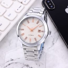 2024 luxury mens watches Three stitches Roman numerals dial automatic Mechanical designer LONGIN brand Stainless steel strap