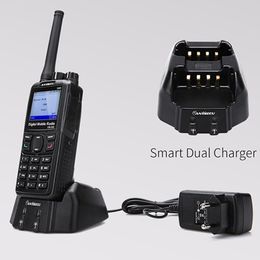 Freeshipping DMR Walkie Talkie DM-960 TDMA Ham Radio DM960 400-480Mhz Dual slot Times Walkie Talkie + Programming Cable