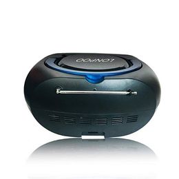 Freeshipping CD Speaker Mini Portable CD Player Boombox Bluetooth Speaker MP3 USB FM Radio Wireless Earphone AUX Stereo Speaker