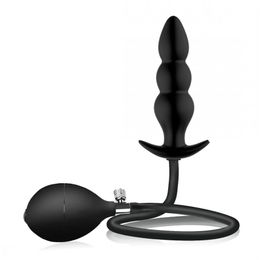Inflatable Anal Plug Sex Toys Butt Plugs Expandable Dildo Dilator Masturbator Elastic for Men Women Adult Toy9739029