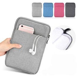 Universal 11 inch Tablet Sleeve Pouch Bag Cover For kindle iPad Pro 10.5" 10.2" 9.7" Cotton Thick Zipper Case