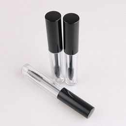 20pc 3ml Beauty Portable Empty Mascara Tube Eyelash Vial Liquid Bottle Container Black Cap Refillable Bottles Makeup Accessories