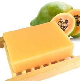 1pc Natural Green Papaya Handmade Soap Thailand Skin Care Moisturising Deep Cleansing Bath Soap