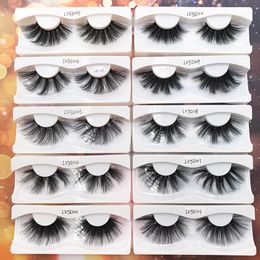 30mm 5D faux mink lashes with white tray soft strip eyelashes Customised private label eyelash vendor