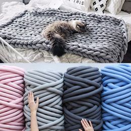 1000g/Ball new Super Chunky yarn Cored cotton Washing machine cleaning yarn DIY knitting woollen Yarn Christmas Hat blanket Pet nest