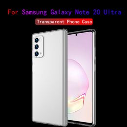 For Samsung Galaxy Note 20 Ultra Case Transparent Phone Cases Clear Anti-fall Soft TPU Protective Lens Cover For Samsung S20 Ultra