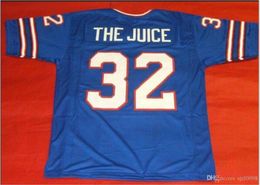 Custom Men Youth women Vintage CUSTOM Front and back mesh fabric THE JUICE OJ Football Jersey size s-5XL or custom any name or number jersey