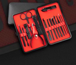 15pcs Manicure Set Pedicure Scissor Tweezer Knife Ear Pick Utility Nail Clipper Kit ,Stainless Steel Nail Care Tool Set free DHL