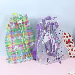 4styles Unicron Pvc Backpack Clear Waterproof Drawstring Laser School Bag Watermelon Cartoon Printed Storage Bags For Kids Girl FFA274 36Ia# 4styles Unicron Pvc Backpack Clear Waterproof Drawstring Laser School Bag Watermelon Cartoon Printed Storage Bags For Kids Girl FFA274 36Ia#