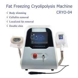 Portable Cryolipolysis Beauty Machine Double Chin Removal fat removal Cryolipolisis Body Slimming System 2 handles machine