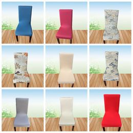 Chair Covers Spandex Stretch Seat Covers Simple Stool Cover Printed Chair Cover Table Dining Chair Cover Home Decoration 40 Designs BT130