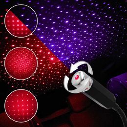 USB Car Roof Star Night Light Projector Atmosphere Galaxy Lamp Decorative Starry Sky light Adjustable Multiple Lighting Effects