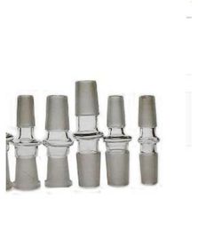 DHL Top Quality Glass Adapter Female Male 10mm 14mm To 10mm 14mm 18mm Reducer Connector Bong Pipe Adapters for Oil