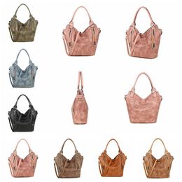 Women's Tassel Shoulder Bag Diaper Bags Solid PU Lather Pattern Mommy Handbags Female Retro Chain Zipper Bag Waterproof Handbag LSK1105
