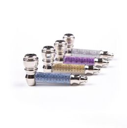 Newest Colorful Metal Zinc Alloy Removable Pipes Portable Smoking Handpipe Filter Tube Innovative Design Decoration Dry Herb Tobacco Holder Pipe