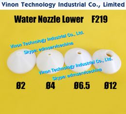 F219 edm Water Nozzle Lower Ø2.0/Ø4.0/Ø6.5/Ø12MM (2PCS PACK each) Fa nuc A290-8119-Z791, A290-8119-Z786, A290-8119-Z787, A290-8119-Z788