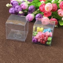 50pcs 9*9*9cm clear plastic pvc box packing boxes for gifts/chocolate/candy/cosmetic/crafts square transparent pvc Box