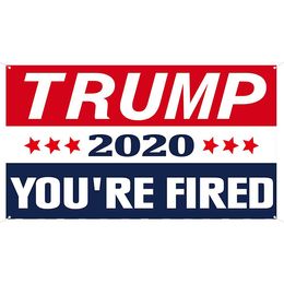 Trump 2020 Flag You are Fired Flag , 100D Polyester Fabric 100D Polyester Hanging Advertising, Outdoor Indoor, Free Shipping