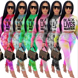 Plus size 2XL fall winter clothing women jogger suit tracksuits long sleeve hoodies pants two piece set casual tie dye outfits 3745