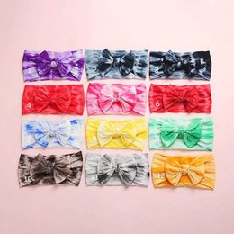 12Color nylon baby headbands bowknot newborn designer headbands girls headband designer headband baby girl hair accessories