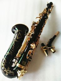 Nouveau Mark VI Classic Modèle Alto Eb Tune Saxophone Black Gold Key E Flat SAX AVEC BUDE EAU LIVRAISON GRATUITE