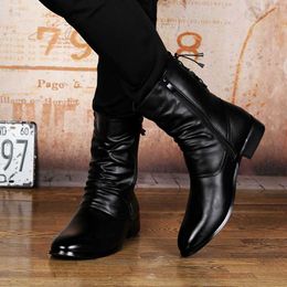Zapatos Zapatos para niña Botas Negro Botas Cowboy Masculinas Mid-Calf Fashion 