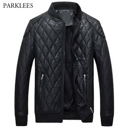 Thick Leather Jacket Men 2020 Winter Mens Jackets and Coats Windproof Faux Leather Hommes Veste Outwear Motorcycle Jacket 4XL