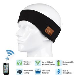 Wireless Bluetooth Headphone Headband Sports Music Cap Hat Music Handsfree Headset with Mic Speaker for Smart Phone Cellphone
