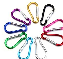 Outdoor Sports Bicycle Aluminum Snap Carabiner D-Ring Key Chain Clip Keychain Hiking Camp Mountaineering Hook Climbing