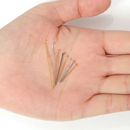 200Pcs Flat Head Pins for Jewelry Making 22mm Stainless Steel Flat Head  Pins Jewelry Head Pins 22 Gauge Silver