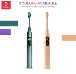 Oclean X Pro Ultrasonic Sonic Electric Toothbrush IPX7 Tooth Brush Touch Screen Automatic Fast Charging App Track For Adult