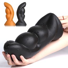 Silicone Huge Anal Toys Large Anal Plug Butt Plug Prostate Massage Vaginal Stimulation Anus Dilator Sex Toys For Men Women T200901