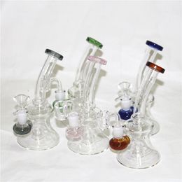 hookahs oil rig water bongs 14.5mm dab rigs with quartz banger glass beaker bong silicone nectar