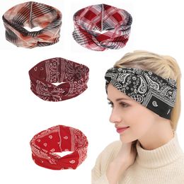 Bohemia cross headband Bows Women Turban Headbands Twisted Band Wraps Headwraps fashion hair bands Jewellery