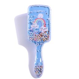 Cartoon Rainbow Animal Anti-static Hair Brush Sequins Massage Comb Shower Wet Detangle Hair Brush Salon Hair Styling Tool 3 pcs