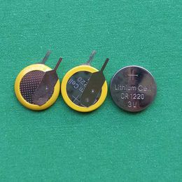 1000pcs per Lot 3V CR1220 Button cell battery with Pins Tabs for PCB