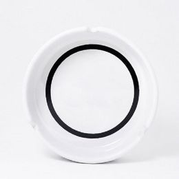 Luxury Ceramics Ashtray With Classic White/Black Round Ashtray