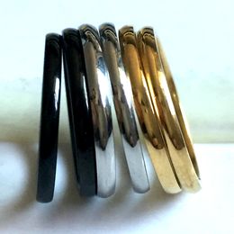 wHOLESALE 30pcs Mirro Band 2mm MIX Stainless Steel Wedding Ring Comfort Fit Quality Men Women Finger Ring Wholesale Jewelry