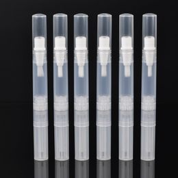 4.5ml Transparent Empty Twist Pen Practical Cuticle Oil Containers with Brush Lip Balm Nail Polish Oil Tube WB2435