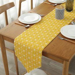 CFen A's Yellow Colour Quality Table Runner Dining Table Place Mats For Sale 1pc Y200328