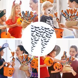 happy Halloween pumpkin plastic candy bags Halloween snack packing gift bag chocolate bag trick or treat plastic bags