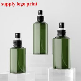Shop Shampoo Green Bottle UK | Shampoo Dark Green Pressed Heart Shaped Bottle