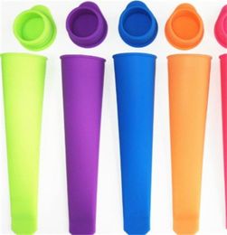 Silicone Ice Cream Sleeve Hold Popsicle Mould Multicolor DIY Popsicles Cover Holders Kitchen Tools Summer Children Kitchen Tools 1 5om E2