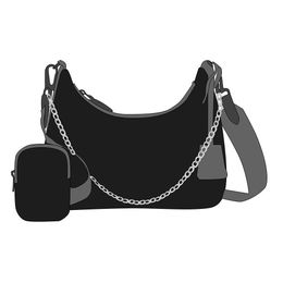 Wholesale canvas big brand fashion hip-hop ladies shoulder bag female chest bag ladies casual bracelet handbag presbyopia wallet messenger b