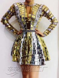 gold sparkly bling bling prom dresses new long sleeve beaded evening gowns homecoming cocktail dress