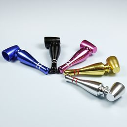 New Bowling Style Philtre pipes smoking pipe disassemblable multi-colored metal heavy wholesale design